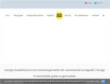 Tablet Screenshot of guidesofsweden.com